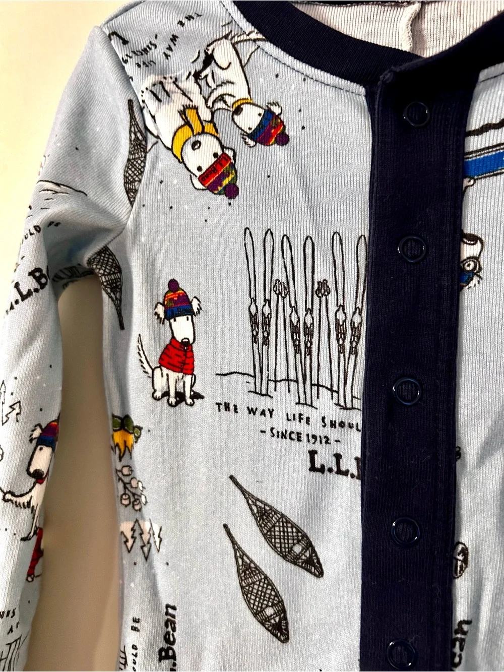 L.L.Bean Buddy the Dog Toddler Pajamas 4T